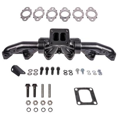 ATS Pulse Flow Exhaust Manifold Kit Fits 1998.5-2002 5.9L 24V Cummins 3-Pc T4 With Gaskets Turbo Hardware