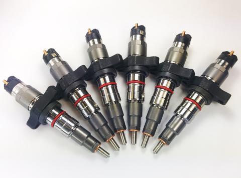 Dodge 04.5-07 Reman Injector Set 150 Percent Over 300hp Dynomite Diesel