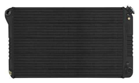 67-76 Chevy GMC Pickup Truck Automatic Aluminum Radiator Black Night Rider Series Cold Case Radiators