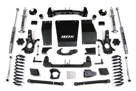 6 Inch Lift Kit Chevy/GMC Suburban Tahoe Yukon/XL 1500 15-19 4WD Aluminum / Stamped Steel Fox 2.0 Performance