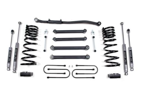 3 Inch Lift Kit Dodge Ram 2500 03-13 &amp; 3500 03-12 4WD Gas 4 Inch Axle Fox 2.0 Performance Shocks