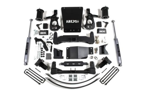 8 Inch Lift Kit Silverado/Sierra 1500 14-18 4WD Aluminum/Stamped Steel FOX 2.0 Performance