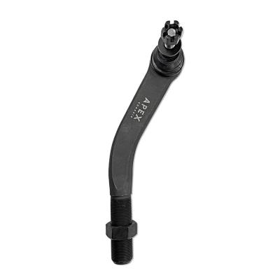 Apex Chassis Heavy Duty Tie Rod &amp; Drag Link Assembly in Polished Aluminum Fits:  07-18 Jeep Wrangler JK/JKU. Note this FLIP kit fits vehicles with a lift exceeding 3.5 inches. This kit requires drilling the knuckle.