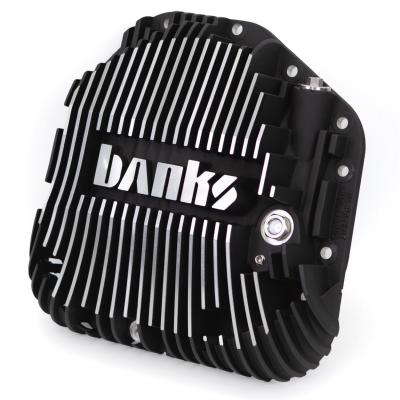 Ram-Air Differential Cover Kit Satin Black/Machined w/Hardware for 17-24 Ford F250 HD Tow Pkg and F350 SRW with Dana M275 Rear Axle Banks Power