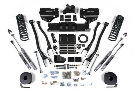 6 Inch Lift Kit w/ 4-Link Ram 2500 w/ Rear Air Ride 19-24 4WD Diesel Fox 2.0 Performance Shocks