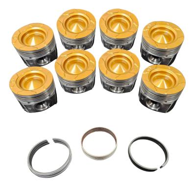 6.7L Powerstroke Choate Pistons w/rings 40 over 17-20 Coated, Flycut Set Choate Performance