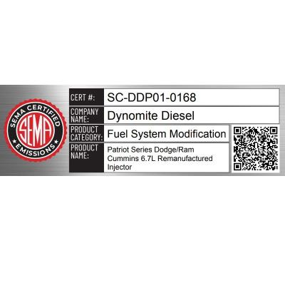 Dodge Ram 07.5-12 6.7L Cummins Stock Patriot Series Reman Injector