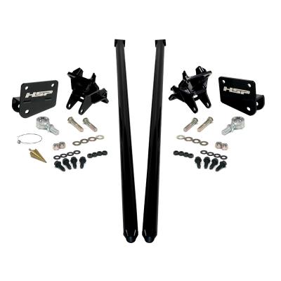HSP Traction Bars For 2011-2017 Ford Powerstroke 6.7 Liter F350 DRW Regular Cab Long Bed-Silk Stain Black