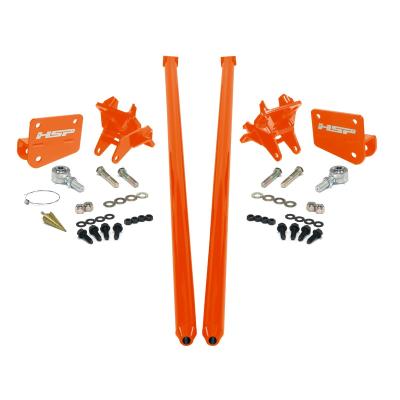 HSP Traction Bars For 2011-2017 Ford Powerstroke 6.7 Liter F350 DRW Extended Cab Short Bed-Flag Red