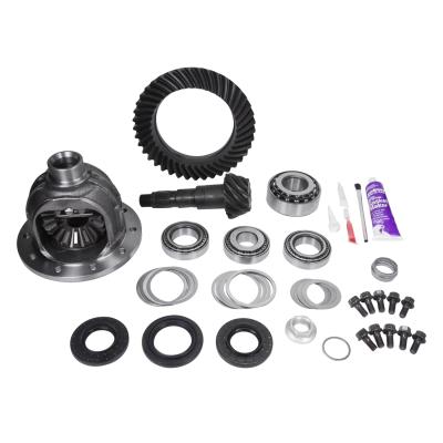 Ring And Pinion Gear Set For Chrylser Zf 215mm Front Diff 4.56 Ratio 215MM Zf Rev Chy 4.56 R&amp;P Kit 2012 &amp; Up RAM 1500 W/ Loaded Carrier &amp; Install Kit Yukon Gear