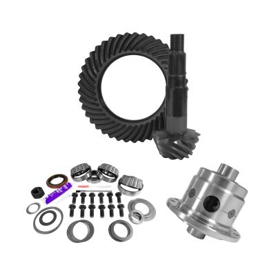 11.25 Inch Dana 80 4.56 Rear Ring &amp; Pinion Install Kit 35 Spline Posi 4.125 Inch Bearing D80/ 11.25 Inch Dana 4.56 Rear R&amp;P Gear/ Install Kit Package With Posi 4.125 Inch OD Head Bearing Yukon Gear