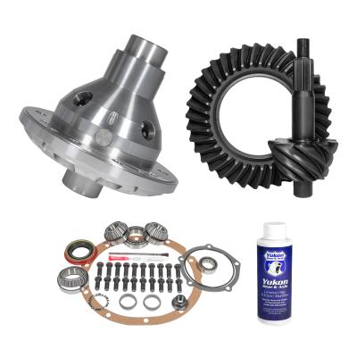 Muscle Car Limited Slip &amp; Re-Gear Kit For Ford 9 28 Spline 4.11 Ratio 9.0 Inch Ford Rear 4.11 Ratio R&amp;P Gear/ Install Kit Package With 28 Spline T/L Posi (2.89 Inch Do/ OE Support) Yukon Gear