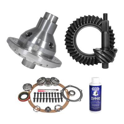 Muscle Car Limited Slip &amp; Re-Gear Kit For Ford 9 28 Spline 4.56 Ratio 9.0 Inch Ford 4.56 Ratio R&amp;P Gear/ Install Kit Package With 31 Spline T/L Posi (Fits 3.062 Inch Do/ Daytona Ps) Yukon Gear