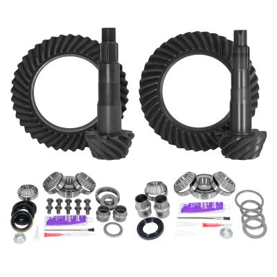 Ring &amp; Pinion Gear Kit Package Front &amp; Rear With Install Kits - Toyota 8.4/8 Inch IFS Toyota 05-15 Tacoma (8.4/8 Inch ifs) 4.56 Ratio Gear Package (Fits 3.91 &amp; Up Front Case) Yukon Gear
