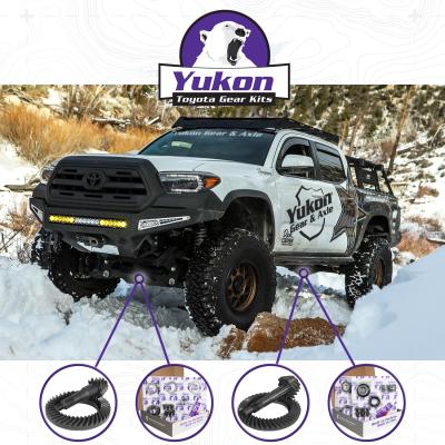 Ring &amp; Pinion Gear Kit Package Front &amp; Rear With Install Kits - Toyota 8.2/8 Inch IFS Toyota 2010&amp; Up 4RUNNER/ Fj Cruiser W/O Locker (8.2/8 Inch ) 4.88 Gear Package (For 3.73&amp; Dwn Front Case) Yukon Gear