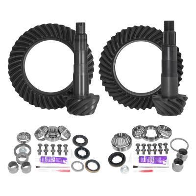Ring &amp; Pinion Gear Kit Package Front &amp; Rear With Install Kits - Toyota 8.2/8 Inch IFS Toyota 2010&amp; Up 4RUNNER/ Fj Cruiser W/ Locker (8.2/8 Inch ) 4.88 Gear Package (For 3.73&amp; Dwn Front Case) Yukon Gear