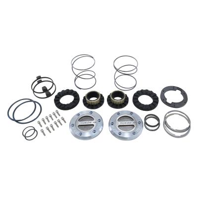 Hardcore Locking Hub Set 00-17 Dodge 3/4 &amp; 1-Ton Front W/Spin Free Kit D60 35 Spline Hardcore Locking Hub Set Dodge '00-'17 Srw/Drw W/ Spin Free Kit Yukon Gear