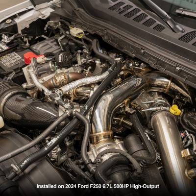 Turbo Inlet and Intake Manifold Kit - Ford 6.7L Powerstroke 2020-2025 - Brushed Pacific Performance Engineering