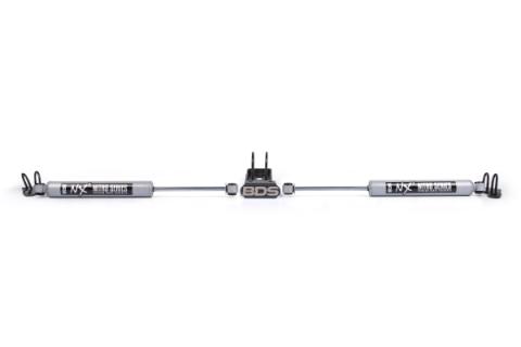 Dual Steering Stabilizer Kit w/ NX2 Shocks Jeep Wrangler JK 07-18
