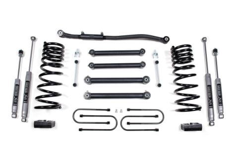 3 Inch Lift Kit Dodge Ram 2500 03-13 &amp; 3500 03-12 4WD Diesel 4 Inch Axle Fox 2.0 Performance Shocks