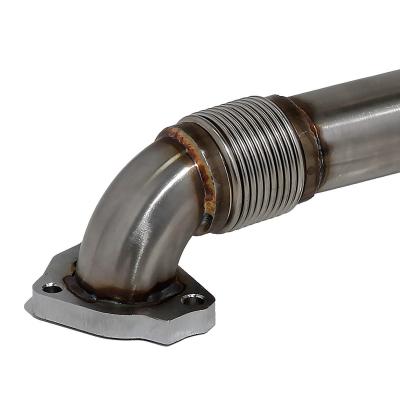 2in Replacement Passenger Side Up-Pipe For 2017-2026 Siverado/Sierra 2500/3500 HD L5P Duramax Raw HSP Diesel