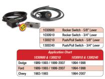 Push/Pull Switch Kit Exhaust Brake 3/4 Inch Diameter Manual Lever BD Diesel