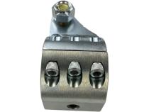 Apex Chassis Heavy Duty Stabilizer Clamp Double Shear Hydro Assist  Zinc 2 Inch ID