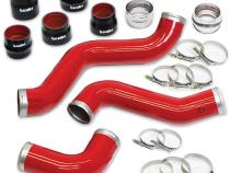 Boost Tube Upgrade Kit Fits 20-26 Chevy/GMC 2500/3500 6.6L Duramax, L5P Red Powdercoat Banks Power