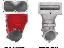 Monster-Ram Intake 13-18 RAM 3500-5500 Chassis Cab 6.7L Red Powdercoat Banks Power