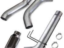 Monster Exhaust System for 19-24 Ram 3500 6.7L Cummins Mega Cab Short Bed (DRW) Chrome-Plated Stainless Tip Banks Power