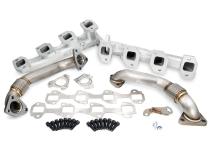 Exhaust Manifold w/Up-Pipes GM 2001 CA, 01-04 FED LB7 No Y - Silver