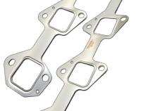 Over-Sized Port Stainless Steel Exhaust Manifold Gasket Set 2 Pcs PPE Diesel