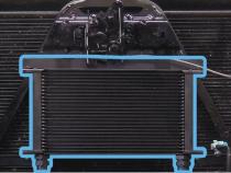 Perf Trans Cooler 01-03 GM 6.6L Allison 1000 Orange Clips PPE Diesel