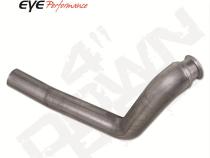 Turbo Downpipe First Section 03-07 F250/F350 3.5 Inlet/Outlet No Sensor Performance Stainless Diamond Eye