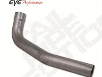 Exhaust Pipe 4 Inch 01-Early 07 Silverado/Sierra 2500/3500 Diesel Second Section Driver Side Steel Exhaust Tail Pipe Diamond Eye