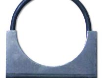 Exhaust Clamp 3.5 Inch Standard Steel U-Bolt Saddle Clamp Diamond Eye