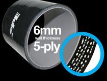 2.0 Inch 90 Deg 6MM 5-Ply Silicone Elbow PPE Diesel