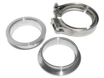 2.75 Inch QR Aluminum V-Band 3 Pc Set 1C 1M 1F PPE Diesel