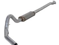 Cat Back Exhaust System For 11-13 Ford F150 Raptor 6.2L 3.5 Inch Single Side Exit With Muffler Aluminized Diamond Eye