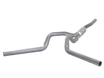 Cat Back Exhaust System 06-07.5 Silverado/Sierra 2500/3500 4 In. Split Rear/Side W/ Muffler Aluminized Diamond Eye