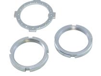 Dana 50/60 Spindle Nut Kit Replacement D50('81&amp;amp;Newer)+D60 Front Spindl Nut Kit 2 Nuts(4slot Type)+Wshr 2-16 Threads Yukon Gear