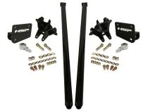 HSP Traction Bars For 2011-2017 Ford Powerstroke 6.7 Liter F250 F350 SRW Regular Cab Long Bed-Flag Red