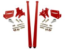 HSP Traction Bars For 2017.5-2022 Ford Powerstroke 6.7 Liter F250 Extended Cab Short Bed-Flag Red