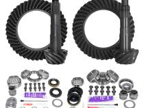 Ring &amp;amp; Pinion Gear Kit Package Front &amp;amp; Rear With Install Kits - Toyota 8 Inch /8 Inch IFS Toyota 05-15 Tacoma 07-09 Fj W/ Locker (8 Inch /8 Inch ) 4.88 Ratio Gear Package (Fits 3.91&amp;amp; Up Front Case) Yukon Gear