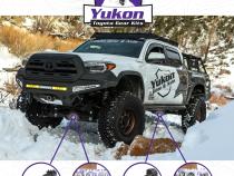Ring &amp;amp; Pinion Gear Kit Package Front &amp;amp; Rear With Install Kits - Toyota 10.5/9R Toyota Tundra 5.7L 2007 &amp;amp; Up (10.5/9R) 4.88 Ratio Gear Package Yukon Gear