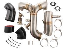 Turbo Inlet and Intake Manifold Kit - Ford 6.7L Powerstroke 2020-2025 - Brushed Pacific Performance Engineering