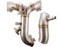 Turbo Inlet and Intake Manifold Kit - Ford 6.7L Powerstroke 2020-2025 - Brushed Pacific Performance Engineering