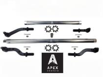 Heavy Duty Polished Aluminum Tie Rod and Drag Link Axle Swap Kit Dynatrac 68 Inch Jeep JL-JT 2.5T for Axle Upgrade Options Only Apex Chassis
