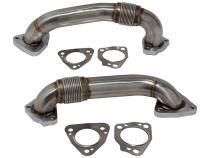 2in Replacement Passenger And Driver Side Up-Pipe For 2017-2026 Silverado/Sierra 2500/3500 HD L5P Duramax Raw HSP Diesel